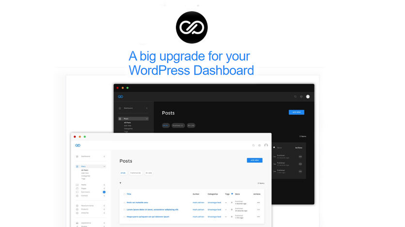 Admin 2020 - Modern WordPress Dashboard Plugin