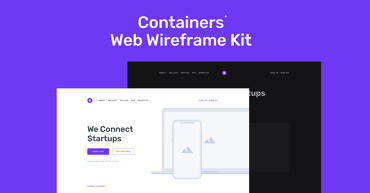 Containers Web Wireframe